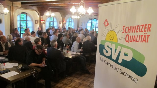 Die Delegierten der SVP Kanton Solothurn währen in Härkingen einen neuen Präsidenten. Die Delegierten der SVP Kanton Solothurn währen in Härkingen einen neuen Präsidenten.