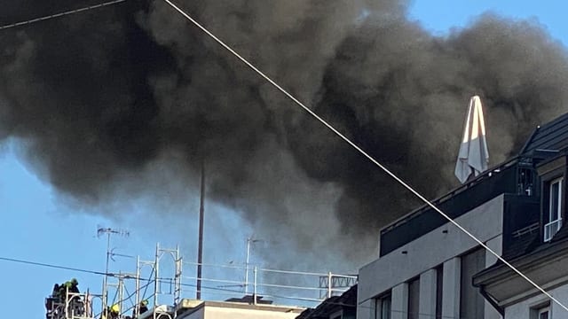 Mediensprecher Martin Schütz: «Feuer brach auf dem Dach aus»