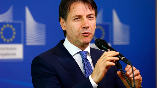Italiens Premier Giuseppe Conte Italiens Premier Giuseppe Conte