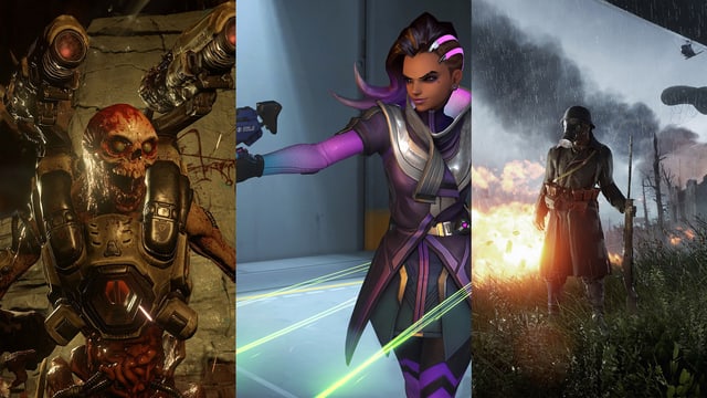 Doom, Overwatch und Battlefield 1 Doom, Overwatch und Battlefield 1