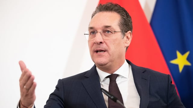 Strache am reden. Strache am reden.