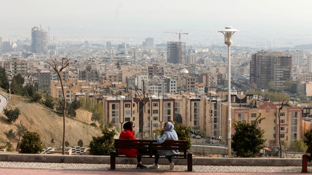 Blick auf Teheran. Blick auf Teheran.