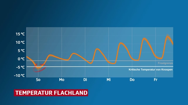 Temperaturverlauf im Flachland Temperaturverlauf im Flachland