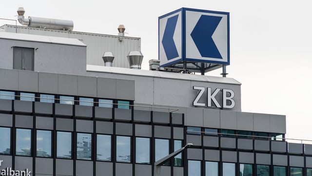 Das Logo der ZKB an der Zürcher Geroldstrasse. Das Logo der ZKB an der Zürcher Geroldstrasse.