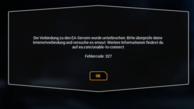 Fehlercode 327 kenne ich mittlerweile auswendig. Fehlercode 327 kenne ich mittlerweile auswendig.