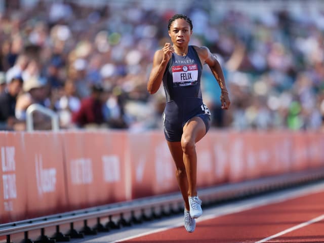 Allyson Felix beim Sprint