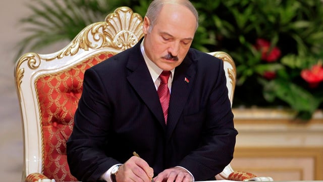 Der weissrussische Präsident Alexander Lukaschenko. Der weissrussische Präsident Alexander Lukaschenko.