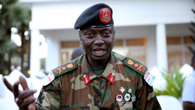 Generalstabschef Ousman Badgie. Generalstabschef Ousman Badgie.