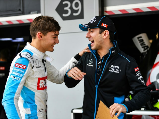 George Russel und Nicholas Latifi. George Russel und Nicholas Latifi.