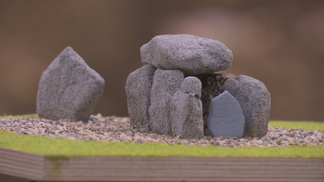 Modell des Dolmengrabes Modell des Dolmengrabes