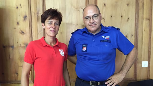Andrea Thür, presidenta dal comité d'organisaziun ed Emil Gartmann da la polizia da la citad. Andrea Thür, presidenta dal comité d'organisaziun ed Emil Gartmann da la polizia da la citad.