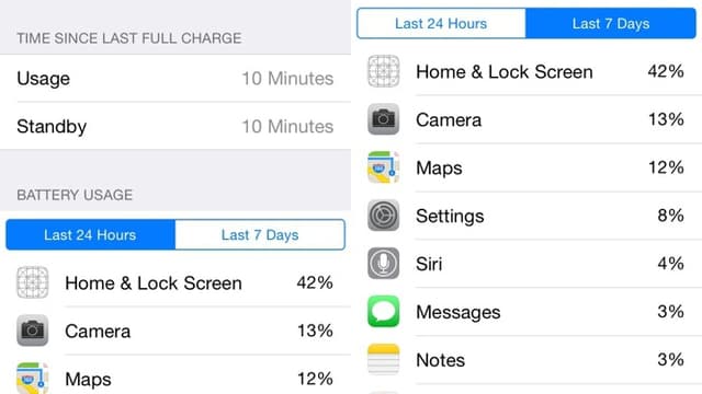 Screenshot Batterie-Monitor iOS 8 Screenshot Batterie-Monitor iOS 8