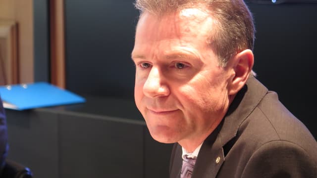 Peter Bühlmann während der Medienkonferenz in Aarau. Peter Bühlmann während der Medienkonferenz in Aarau.