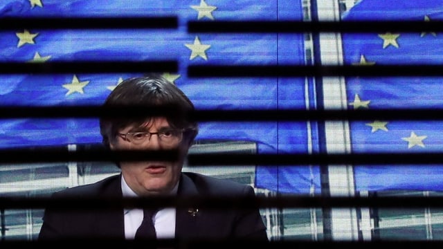 Zu sehen Carles Puigdemont Zu sehen Carles Puigdemont