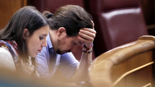 Pablo Iglesias und seine Partnerin Irene Montero. Pablo Iglesias und seine Partnerin Irene Montero.