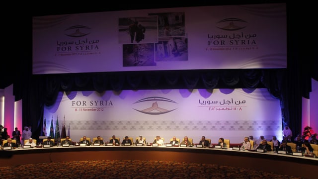 Treffen der «Nationalen Koalition» in Syrien. Treffen der «Nationalen Koalition» in Syrien.