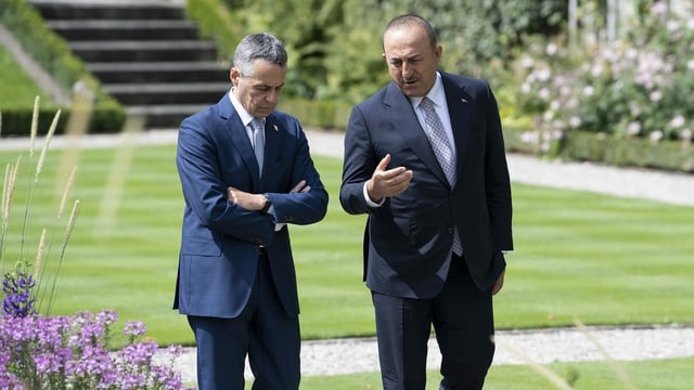 Bundesrat Cassis und der türkische Aussenminister Cavusoglu Bundesrat Cassis und der türkische Aussenminister Cavusoglu