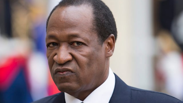 Porträt von Blaise Campaoré. Porträt von Blaise Campaoré.