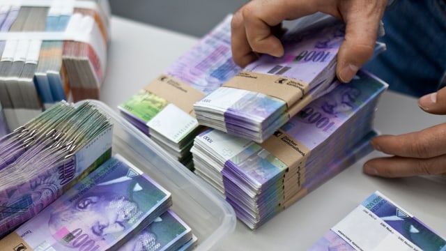 Bündel mit Banknoten Bündel mit Banknoten