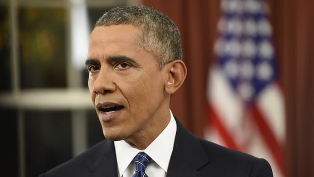 Obama bei seiner Rede an die Nation. Obama bei seiner Rede an die Nation.