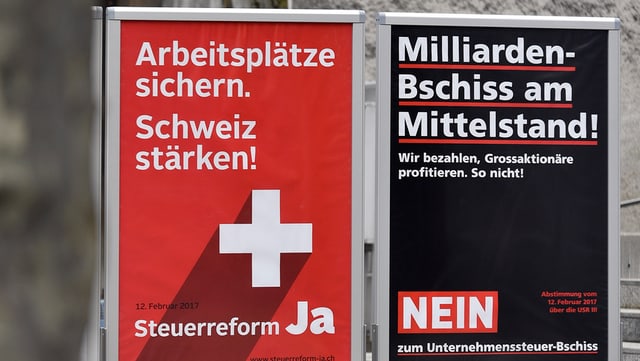 Plakate Unternehmenssteuerreform Plakate Unternehmenssteuerreform