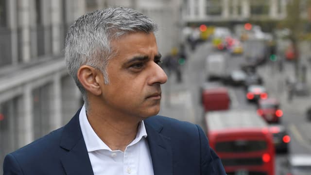 Londoner Bürgermeister Sadiq Khan. Londoner Bürgermeister Sadiq Khan.