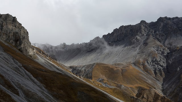 Totale auf eine Berglandschaft Totale auf eine Berglandschaft