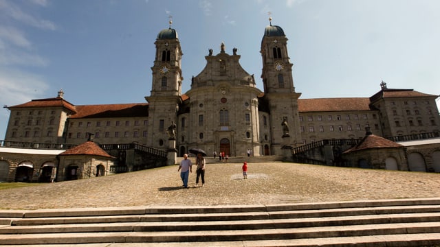 Die Klosterkirche von Einsiedeln (Archivbild): Sie soll bei einem Brand effizient geschützt werden können. Die Klosterkirche von Einsiedeln (Archivbild): Sie soll bei einem Brand effizient geschützt werden können.