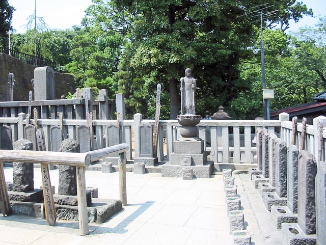 Gräber der 47 Krieger im Sengaku-ji-Tempel in Tokyo. Gräber der 47 Krieger im Sengaku-ji-Tempel in Tokyo.