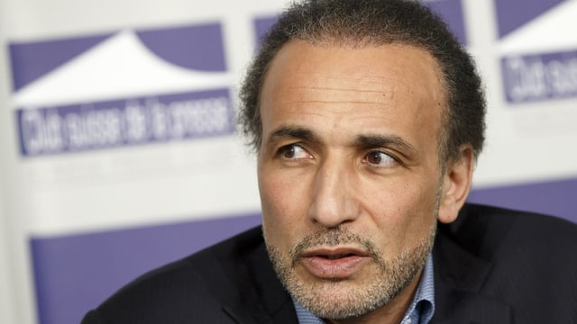 Tariq Ramadan in Nahaufnahme. Tariq Ramadan in Nahaufnahme.