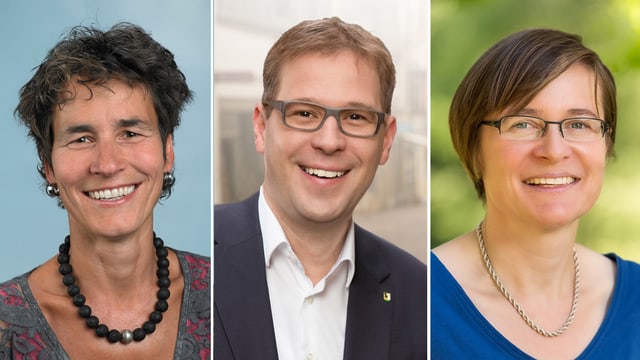 Die drei Stadtratskandidaen von links nach rechts: Katrin Bernath (GLP), Daniel Preisig (SVP) und Katrin Huber Ott (SP). Die drei Stadtratskandidaen von links nach rechts: Katrin Bernath (GLP), Daniel Preisig (SVP) und Katrin Huber Ott (SP).