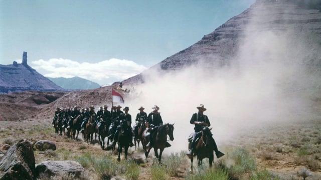 Berittene Soldaten im Wilden Westen. Berittene Soldaten im Wilden Westen.