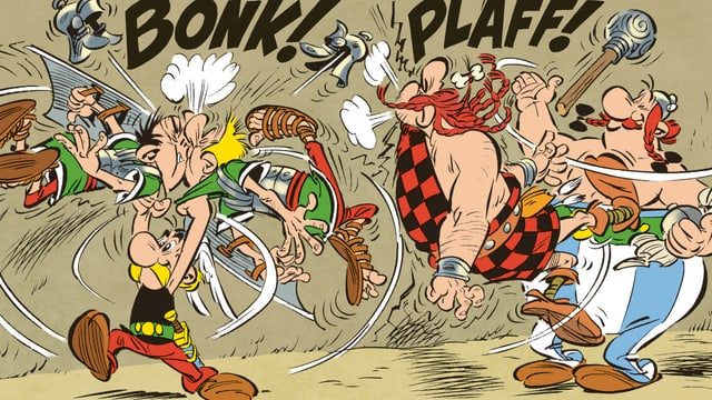 Szene aus «Asterix bei den Pikten». Szene aus «Asterix bei den Pikten».