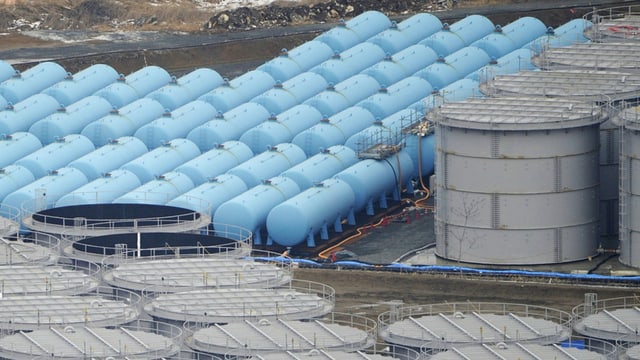 Wassertanks in Fukushima. Wassertanks in Fukushima.
