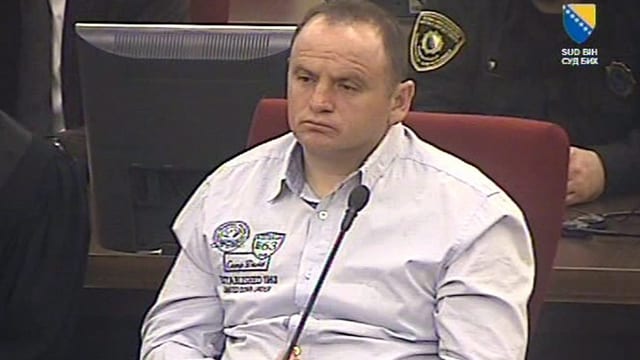 Der Montenegriner Veselin Vlahovic im Gerichtssaal. Der Montenegriner Veselin Vlahovic im Gerichtssaal.