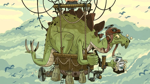 Ein fliegender Dinosaurier Ein fliegender Dinosaurier