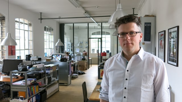Markus Heiniger arbeitet mit seiner Filmfirma Volta im Filmhaus.