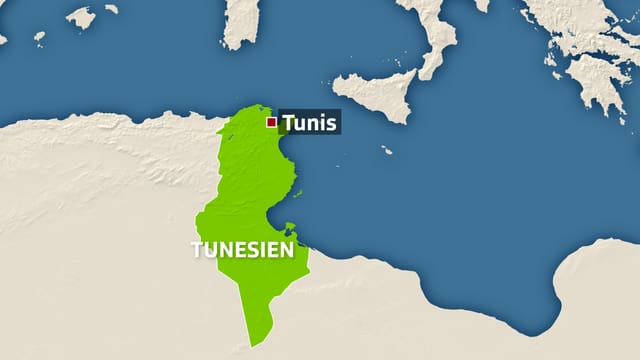 Grafik Karte Tunesien