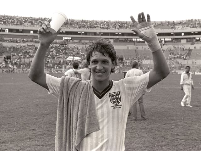 Gary Lineker bei der WM 1986.