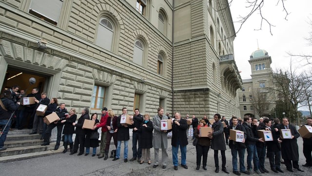 Einreichung der Durchsetzungsinitiative. Einreichung der Durchsetzungsinitiative.