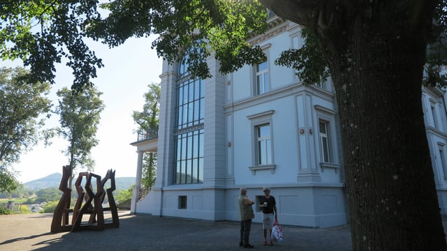 Prächtige Fassade, im Vordergrund Baum Prächtige Fassade, im Vordergrund Baum