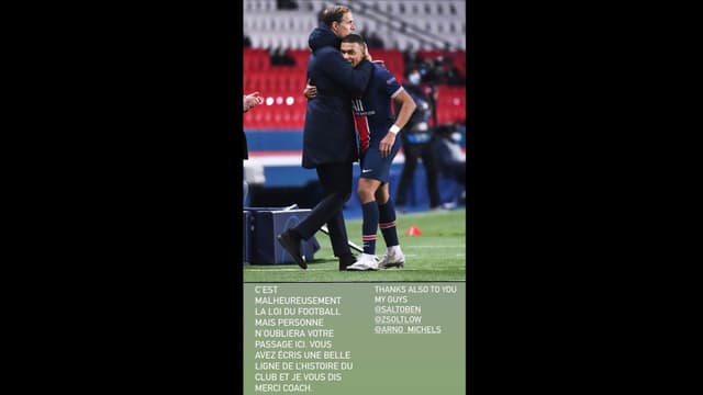 Ausschnitt aus der Instagram-Story von Mbappé. Ausschnitt aus der Instagram-Story von Mbappé.