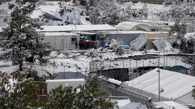 Flüchtlingslager auf Lesbos. Flüchtlingslager auf Lesbos.