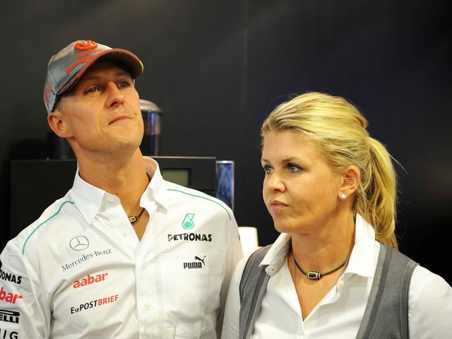Michael Schumacher und Ehefrau Corinna im Jahr 2012. Michael Schumacher und Ehefrau Corinna im Jahr 2012.