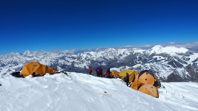 Expedition am Himlung Himal. Expedition am Himlung Himal.
