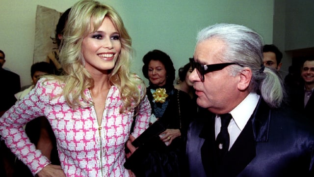 Claudia Schiffer und Karl Lagerfeld Claudia Schiffer und Karl Lagerfeld