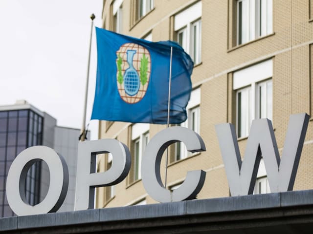 Logo OPCW. Logo OPCW.