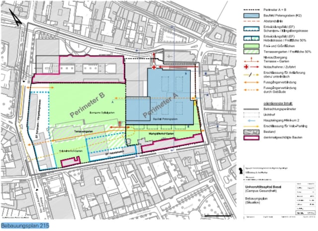 Situationsplan Unispital Basel Situationsplan Unispital Basel