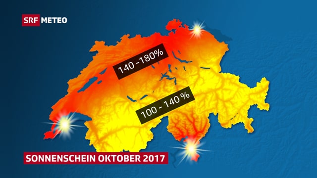 Karte mit der relativen Sonnenscheindauer Karte mit der relativen Sonnenscheindauer