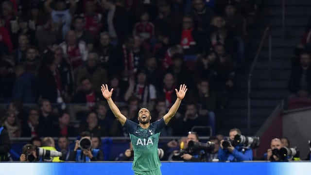 Il maletg mussa il giugader da Tottenham Lucas Moura Il maletg mussa il giugader da Tottenham Lucas Moura